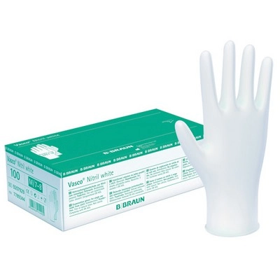 B|Braun Vasco® Nitril white  Handschuhe